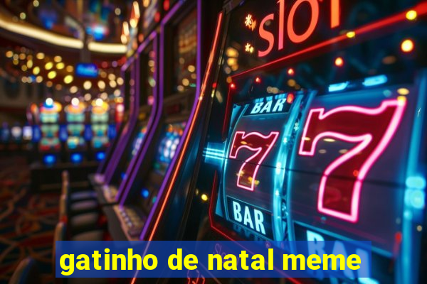 gatinho de natal meme